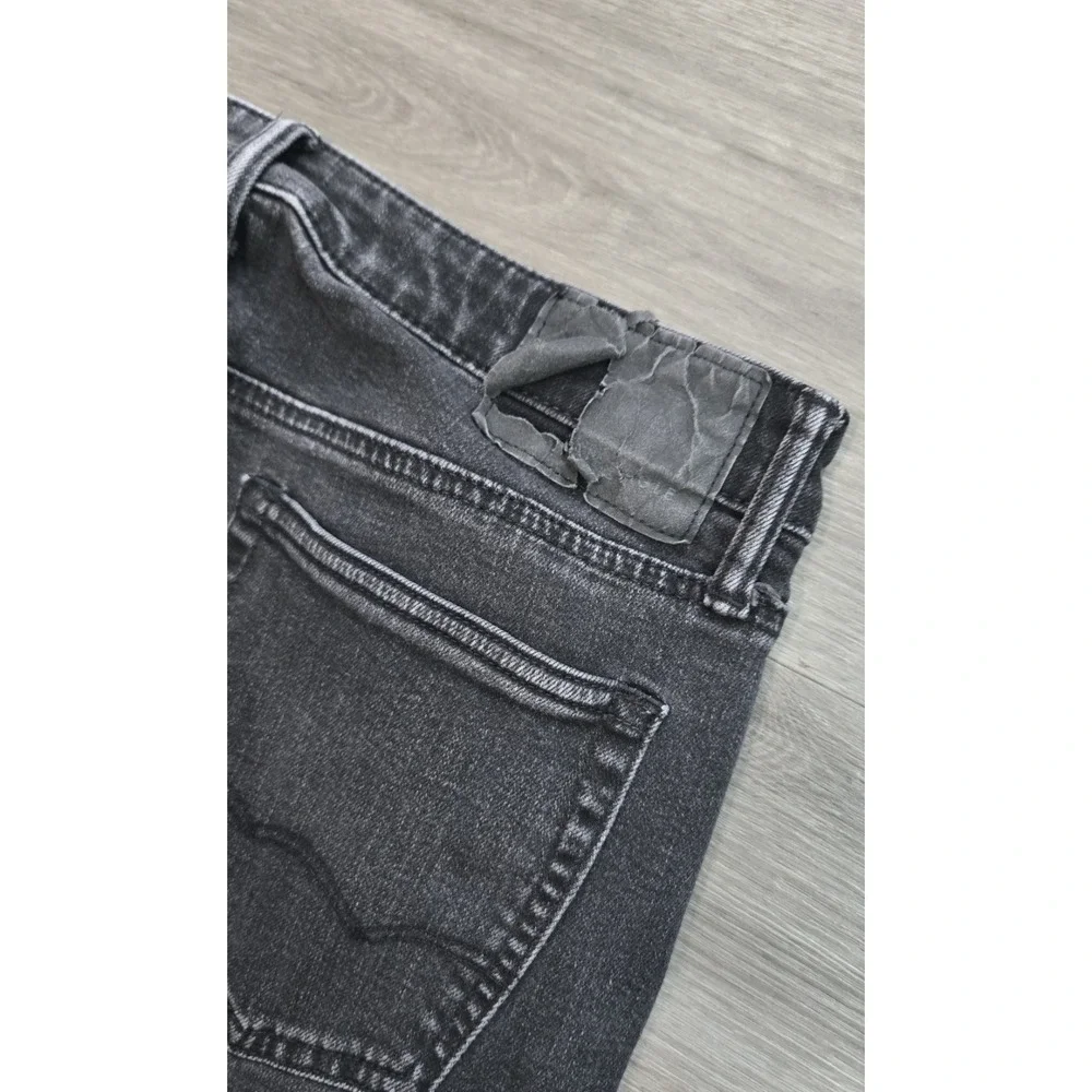 American Eagle Men Jeans Size 31x34 Black Denim Slim Air Flex Plus (Actual 31x32